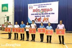 6 đơn vị tham dự hội thao Khối thi đua 12 năm 2020