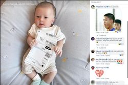 Ý kiến trái chiều việc Duy Mạnh đăng ảnh con trai 1 tháng tuổi chốt đơn cho mẹ