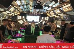 Công an Lộc Hà bắt 13 đối tượng sử dụng ma túy trong quán karaoke