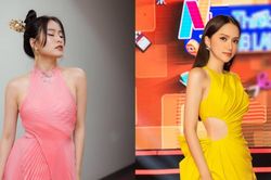 Hoàng Thùy Linh, Hương Giang quyến rũ diện đầm cắt xẻ