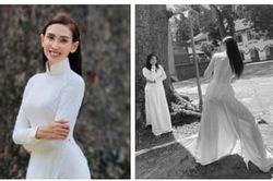 Võ Hoàng Yến diện áo dài khiến fan vô cùng bất ngờ