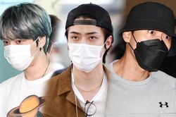 Bộ ba nam thần sân bay: Hyun Bin nam tính, Kim Jae Joong trắng như bông bưởi, Sehun (EXO) khoe làn da đẹp không tì vết