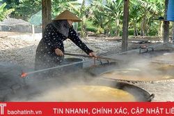 25 năm 'ngủ quên', lò mật mía có tiếng ở Hà Tĩnh đỏ lửa trở lại