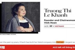 Forbes chọn 25 nữ doanh nhân quyền lực nhất châu Á 2020: Việt Nam có 2 đại diện