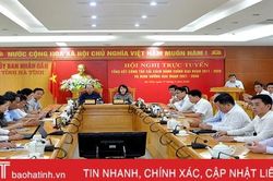Phấn đấu đưa chỉ số cải cách hành chính của Hà Tĩnh vào top 10 tỉnh đứng đầu cả nước