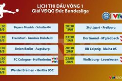Giải bóng đá Vô địch Đức Bundesliga sẽ được VTV truyền hình trực tiếp