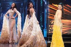 Thí sinh Miss Grand Thailand diện váy giống jumpsuit của Kiều Loan, bị lộ hàng trong phần thi áo tắm
