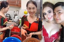 Lần đầu làm gái đảm, 'công chúa' Lâm Khánh Chi được chồng trẻ khen 'nổ mũi'