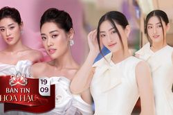 Cùng diện sắc trắng tinh khôi, Khánh Vân - Lương Thùy Linh đẹp dịu dàng bất phân thắng bại