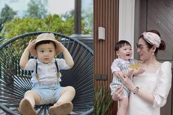 Ngắm gu thời trang sành điệu của quý tử nhà Á hậu Tú Anh