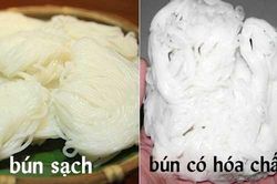 Tuyệt chiêu chọn bún sạch không hóa chất