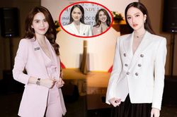 Đứng cạnh Hương Giang, Ngọc Trinh bị anti-fan soi chiều cao, đào mộ ảnh cũ bên đồng nghiệp