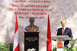 Đại sứ quán Việt Nam tại Áo tổ chức Lễ kỷ niệm 75 năm Quốc khánh Việt Nam