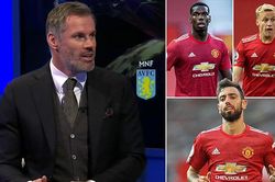 Jamie Carragher: 'Pogba, Bruno Fernandes và Van de Beek là tử huyệt của MU'