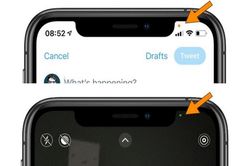 Chấm tròn cam và xanh xuất hiện trên iPhone ý nghĩa gì?