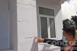 Trạm Y tế ở xã nghèo mới hoàn thành đã nứt dọc ngang