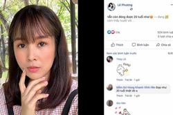 Mẹ 2 con Lê Phương trẻ trung với kiểu tóc mới