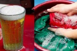 Mang bia đổ vào quần áo tưởng phí của nhưng lại nhận được kết quả bất ngờ