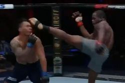 Võ sĩ Cameroon tung cú đá 'trời giáng' khiến đối thủ bật ngửa