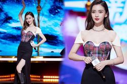 Angelababy diện váy trễ nải khoe điểm vàng hút hồn mọi ánh nhìn