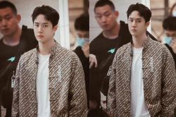 Vương Nhất Bác dù 'khó ở' và tròn trịa nhưng vẫn rất đẹp trai khi ghi hình chương trình Thiên thiên hướng thượng ngày 24/9