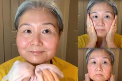 Quý bà 60 tuổi hướng dẫn cách massage chống lão hóa da mặt