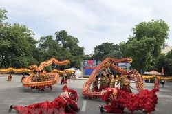 13 đội tham gia trình diễn nghệ thuật múa Rồng-Hà Nội năm 2020
