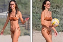 Cựu 'thiên thần nội y' Alessandra Ambrosio quá đẹp và quyến rũ ở biển