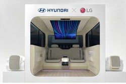 Hyundai kết hợp cùng LG ra mắt khoang cabin Ioniq Concept với thiết kế tương lai