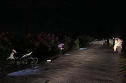 Ô tô đâm hàng loạt xe máy trong đêm, 9 người bị thương ở Hải Dương