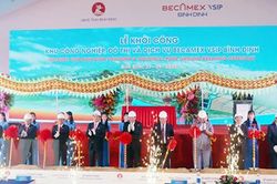 Phó Thủ tướng Thường trực Trương Hòa Bình dự lễ khởi công Khu công nghiệp, đô thị và dịch vụ Becamex VSIP Bình Định