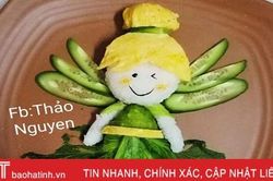 Mẹ 'vẽ tranh' trên đĩa cơm cho con gái 2 tuổi