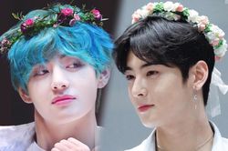 Vẻ đẹp đối lập của V (BTS) và Cha Eun Woo (ASTRO) khiến dân tình 'đau tim'