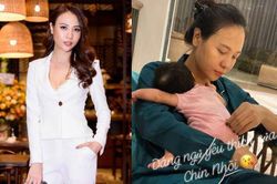 Cảnh chăm con của Đàm Thu Trang