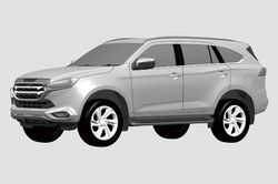 Isuzu mu-X thế hệ mới bị lộ bản vẽ phác thảo