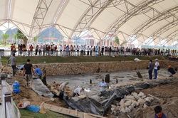Gần 300 nhà khoa học, khảo cổ tìm hiểu về bãi cọc Bạch Đằng mới được phát hiện