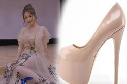Nỗi khổ của nấm lùn: Hòa Minzy mang giày gần 30cm mới chinh phục được đầm dạ hội thướt tha