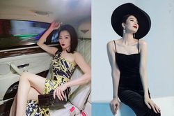 Lệ Quyên chuộng các trang phục ôm sát tôn vóc dáng đồng hồ cát