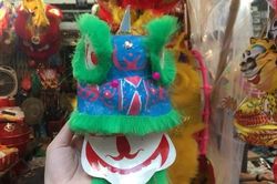 Mặt nạ, đầu lân mini cháy hàng dịp Tết Trung Thu