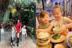 Xuýt xoa với vẻ ngoài phổng phao, đáng yêu của hai nhóc tì nhà Elly Trần