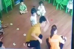 Phụ huynh giật tóc, tát bé 2 tuổi ngay trước mặt cô giáo vì bênh con gây phẫn nộ