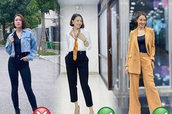 Diện bộ cánh 'hack' dáng đỉnh cao, Hồng Diễm không may chọn quần bó khít lộ chân cơ bắp