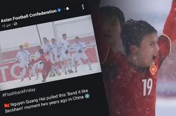 Trang web AFC đăng lại cú sút phạt của Quang Hải
