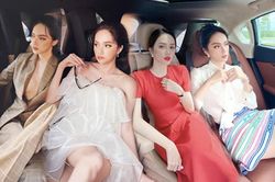 Cứ mỗi lần ngồi xe sang, Hương Giang lại chiêu đãi fan xu hướng thời trang mới