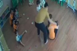 Đình chỉ giáo viên để điều tra vụ phụ huynh tát bé 2 tuổi trong lớp học