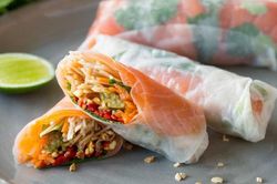 Học làm món nem cá hồi