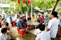An Phú đối thoại người dân để nạo vét thông luồng sông Hậu