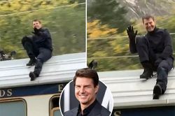 Tom Cruise đóng phim trên nóc tàu cao tốc đang chạy