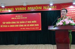 Công an cơ sở phải tinh thông công tác quản lý Nhà nước về phòng cháy và cứu nạn