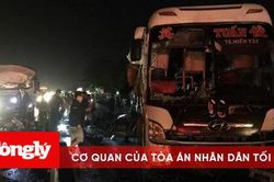 Xe tải tông xe khách giường nằm, 1 người chết, 19 người bị thương